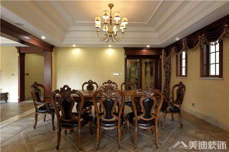金地三千府别墅装修案例-餐厅