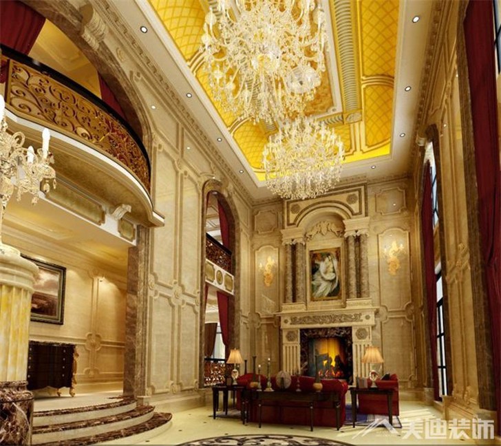 碧桂园600㎡别墅案例-客厅