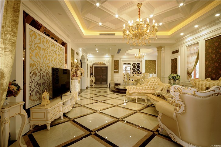 碧桂园别墅案例-客厅