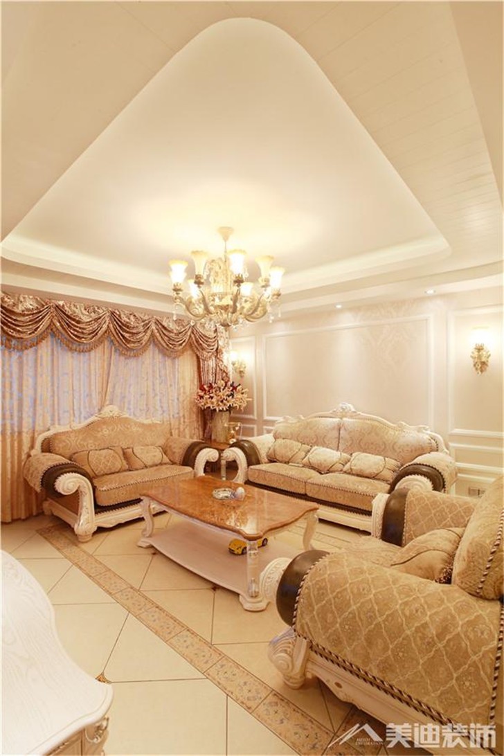 黎郡新宇装修案例-客厅