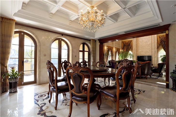 金地三千府别墅装修案例-餐厅