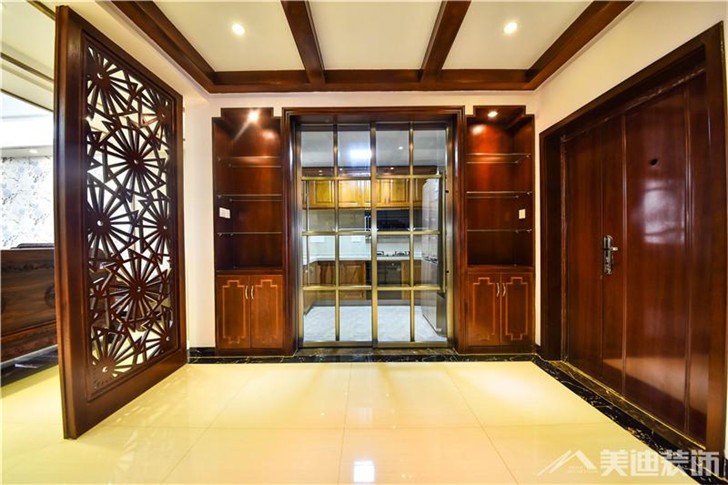 山水熙园中式风装修案例-餐厅