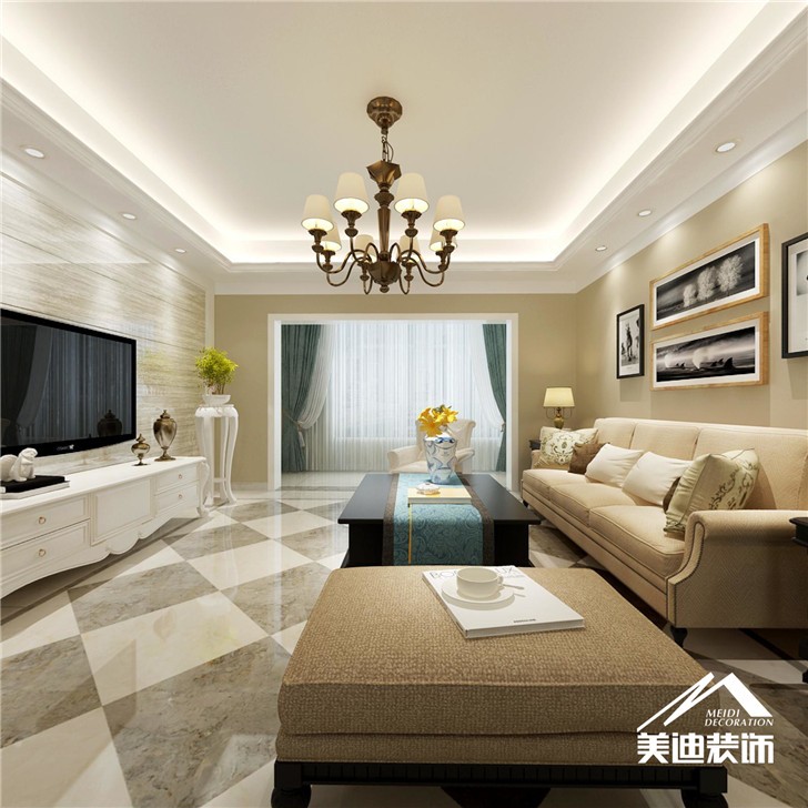 融科紫檀装修案例-客厅