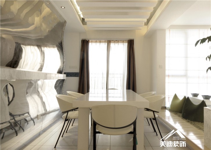 卓越未来海岸样板房-白· 吐息-餐厅