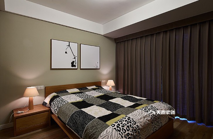长沙八方小区装修效果图-次卧室 