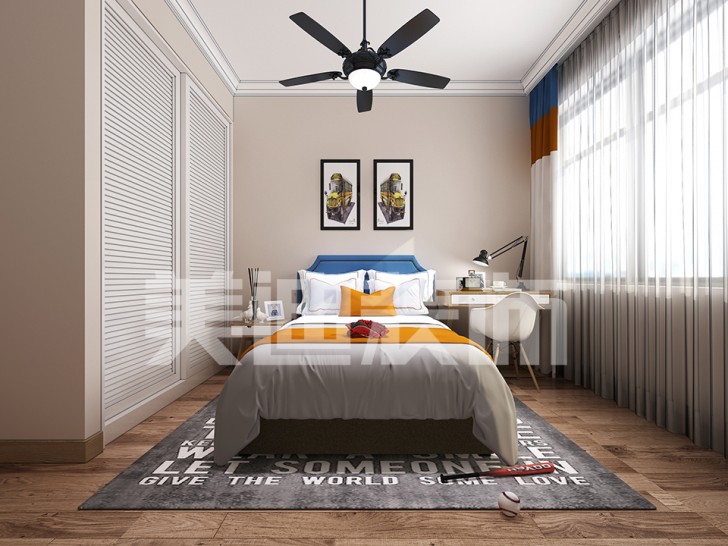 绿地海外滩北欧儿童房装修效果图