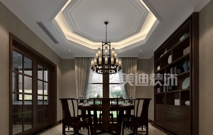堤亚纳湾新中式装修效果图—餐厅