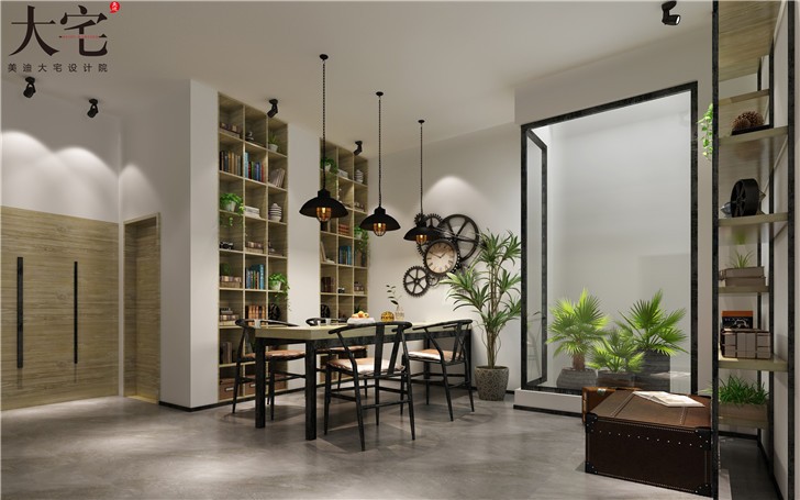 天麓尚层250平别墅东方雅韵风装修案例图—地下室