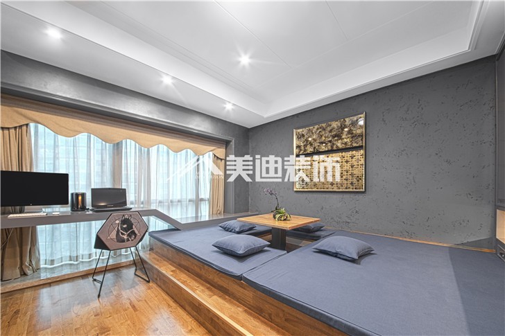 北辰定江洋现代雅痞风装修案例图—书房