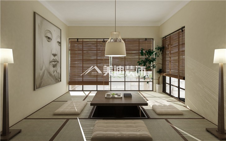 湘熙水郡清新北欧风装修案例图—和室