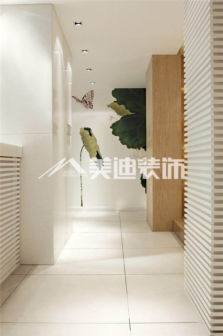 融科东南海现代简约风装修案例图—过道