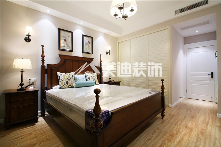 梅溪湖合能璞丽简欧风装修案例图—卧室