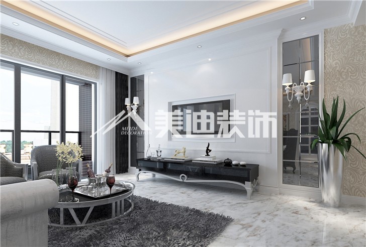 通用时代新古典风装修案例图—客厅