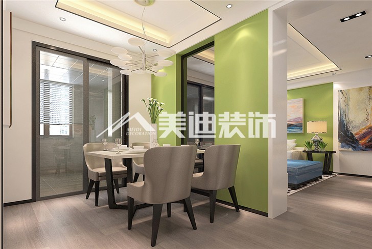 丽发新城现代风装修案例图—餐厅