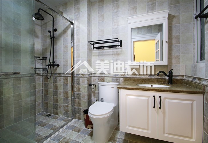 梅溪湖合能璞丽简欧风装修案例图—卫生间