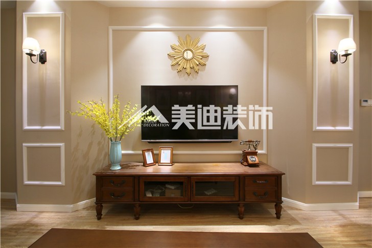 梅溪湖合能璞丽简欧风装修案例图—客厅