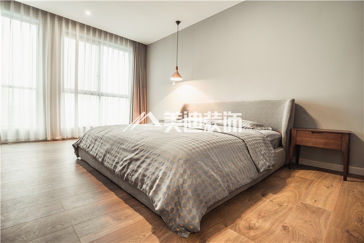 金科东方大院150平MIJI生活风装修案例图—卧室