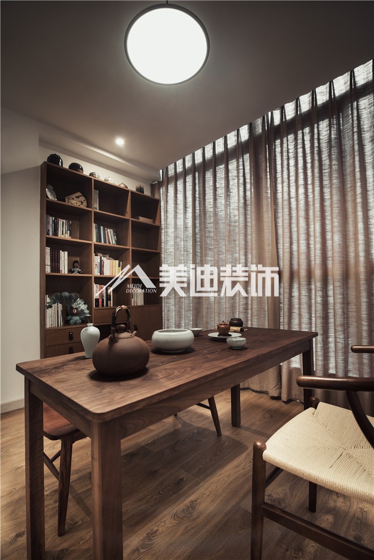 金科东方大院150平MIJI生活风装修案例图—茶室