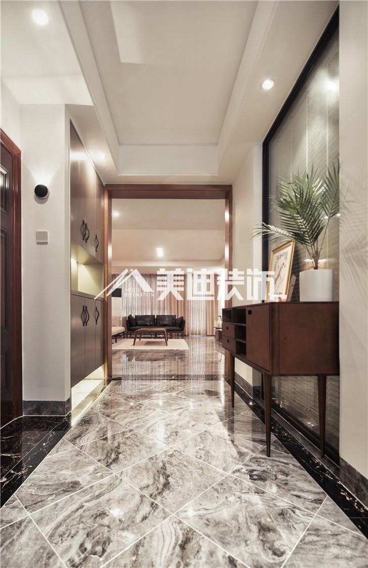 金科东方大院150平MIJI生活风装修案例图—过道