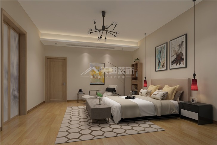 达美美立方简欧风装修案例图—卧室