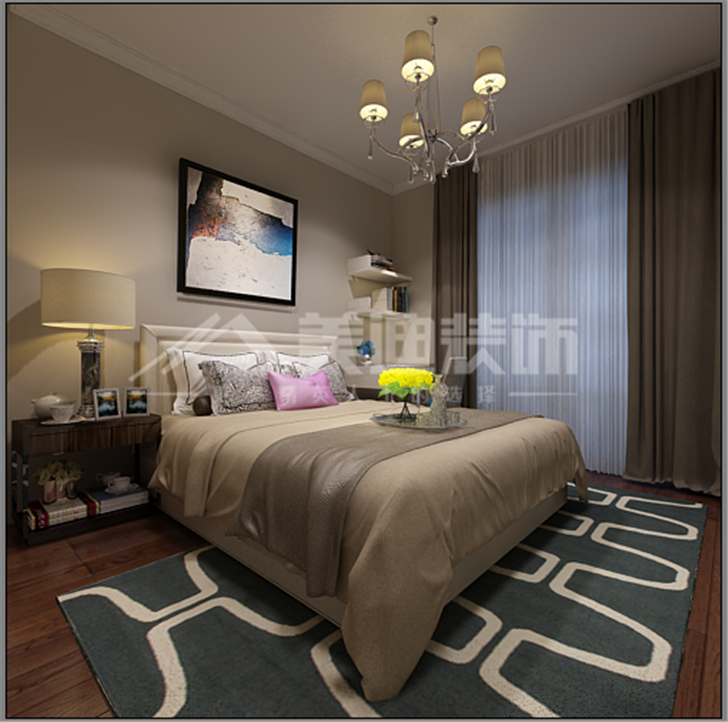 荣悦台新奢古典风装修案例图—卧室