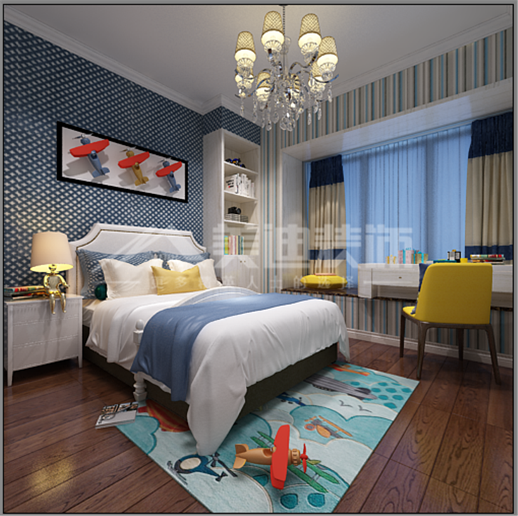 荣悦台新奢古典风装修案例图—卧室