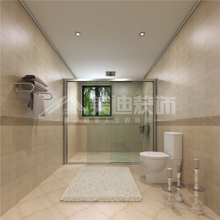 绿城桂花城236平欧式风装修案例图—次卫