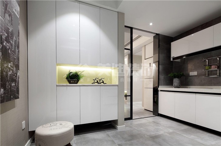 山水湾132平简欧风装修案例图—厨房