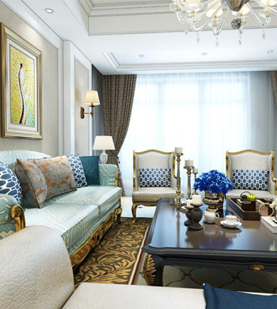 奥海澜庭430平简欧风720度 ...