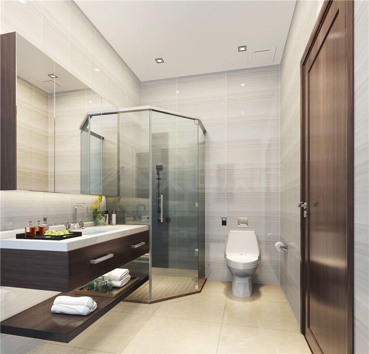 碧桂园201平现代风装修案例图—卫生间