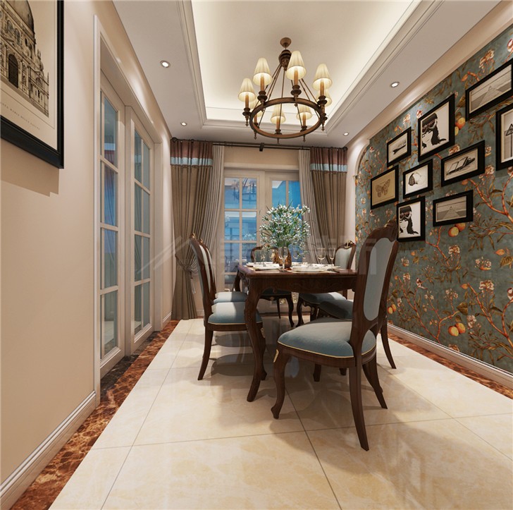 中建梅溪湖126平简欧风装修案例图—餐厅