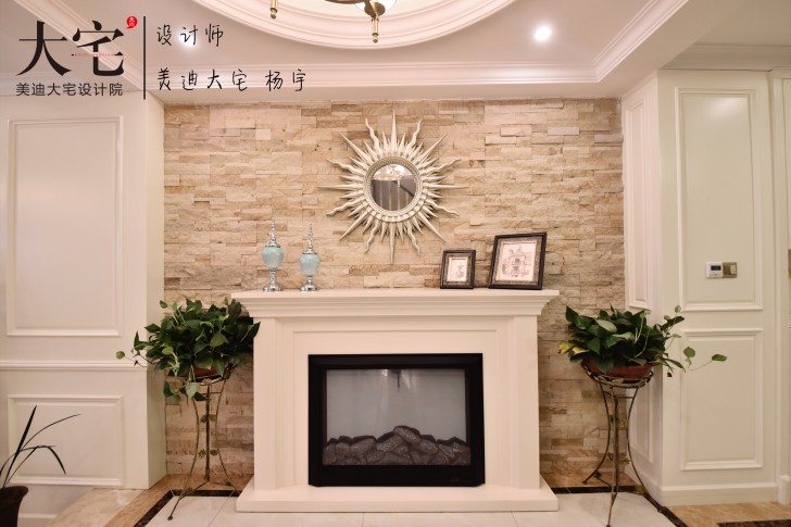 龙湖湘风原著260平小美风格装修案例实拍图-玄关