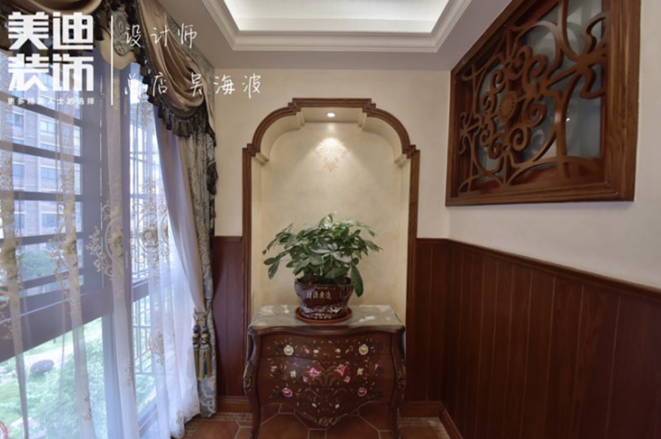 黑金时代180平小美风格装修案例实拍图-阳台