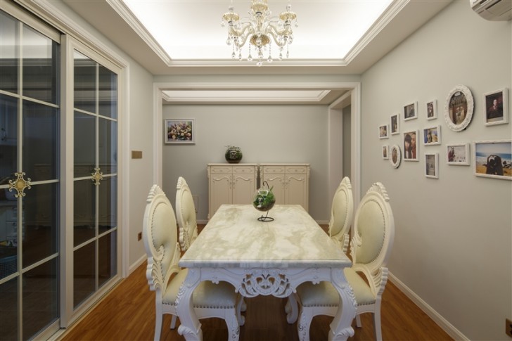 江南世家130平简欧风格-餐厅
