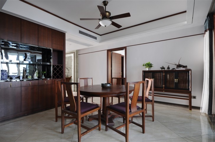 江北明珠132㎡新中式实拍-餐厅