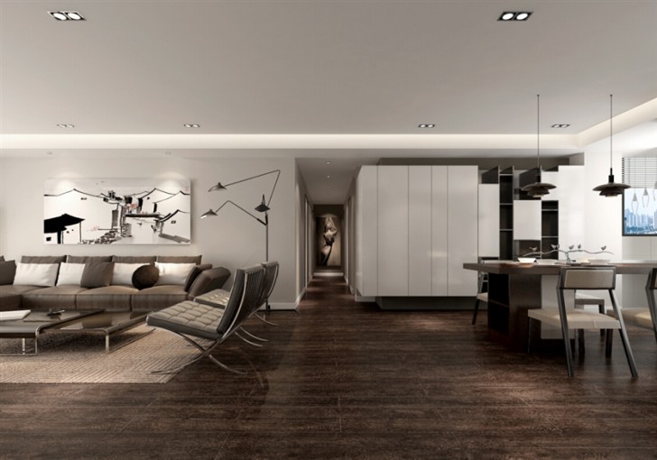 金鹏佳苑120㎡现代风格-客厅