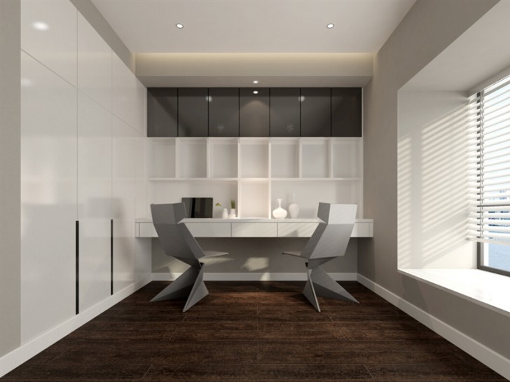 金鹏佳苑120㎡现代风格-书房