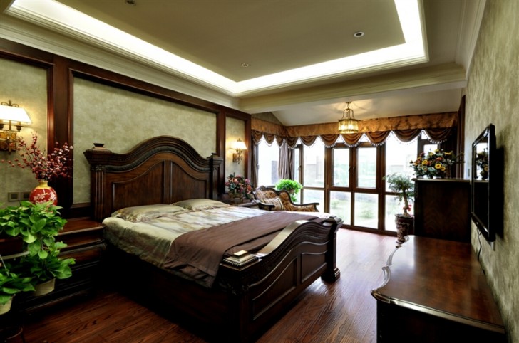 380㎡别墅乡村美式实拍-卧室