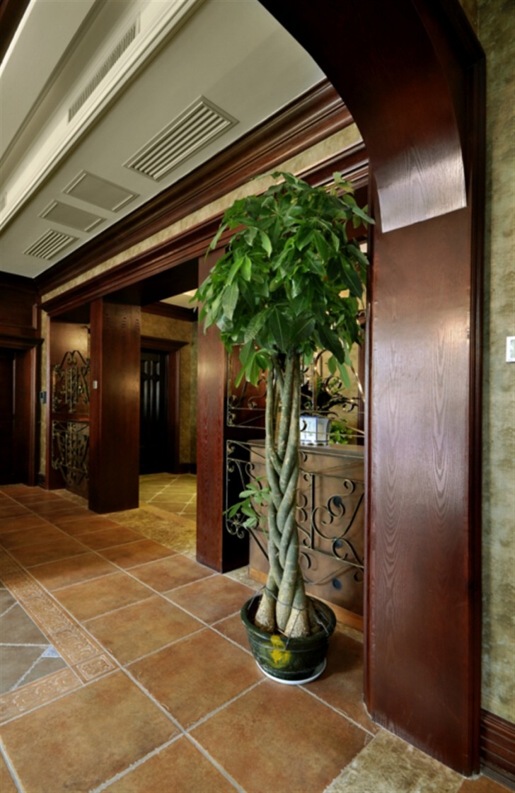 380㎡别墅乡村美式实拍-过道