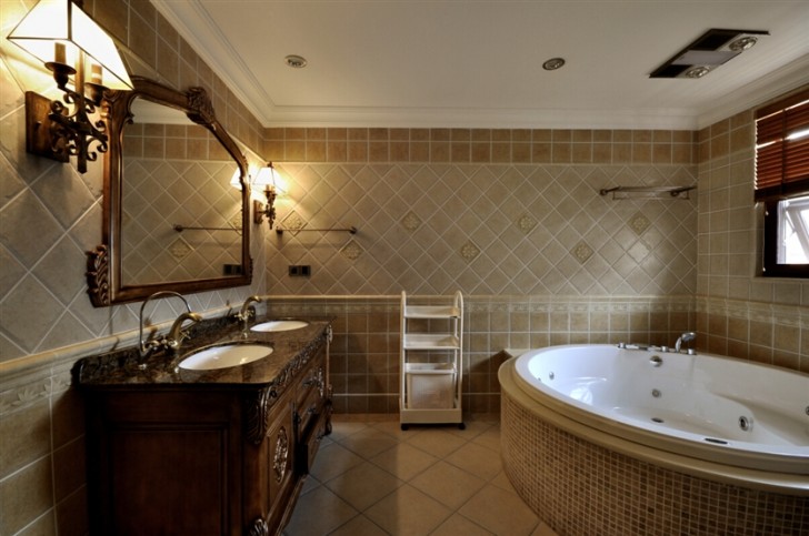 380㎡别墅乡村美式实拍-卫生间