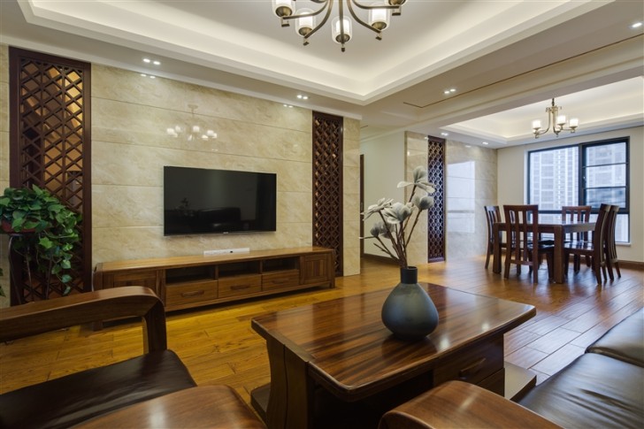 志诚新世界简中138平案例-客厅