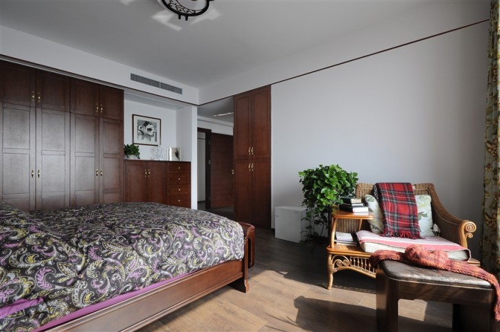 江北明珠132㎡新中式实拍-卧室