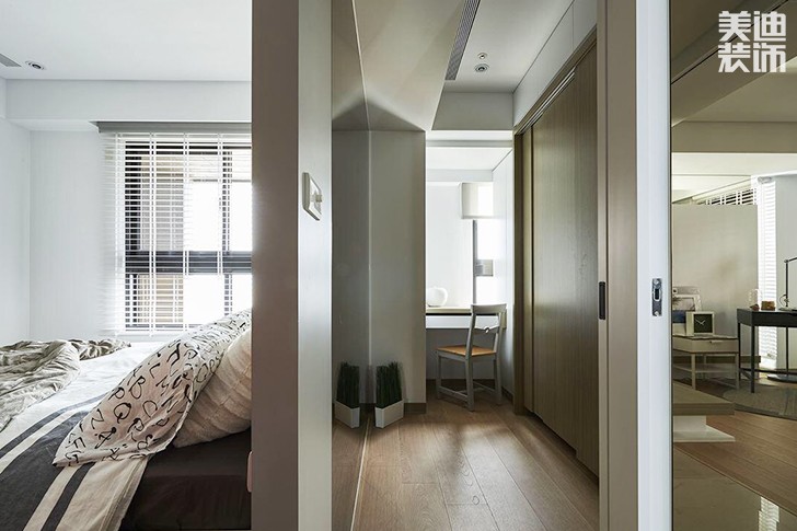 辰河世家110㎡北欧风格-过道