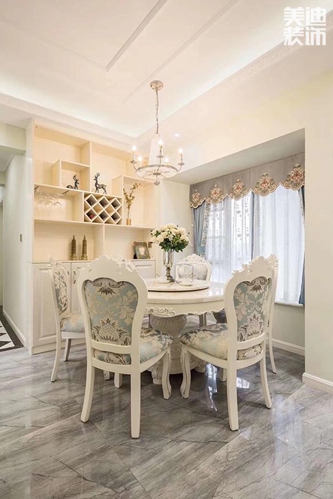 江南世界156㎡欧式案例实拍-餐厅