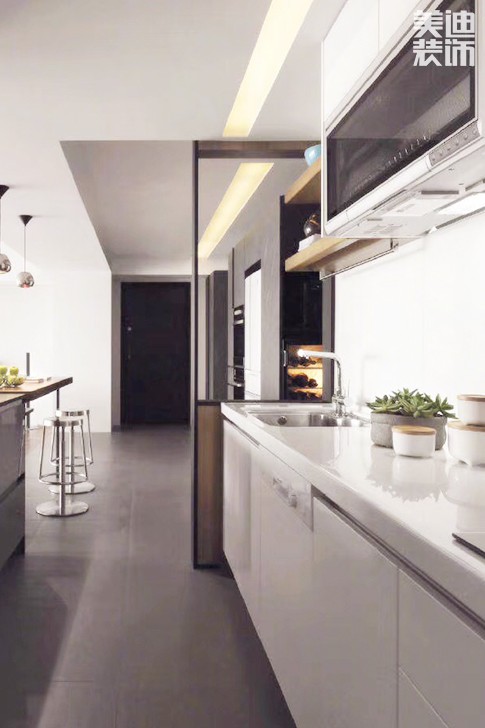 盛世豪园122㎡现代简约案例实拍-厨房