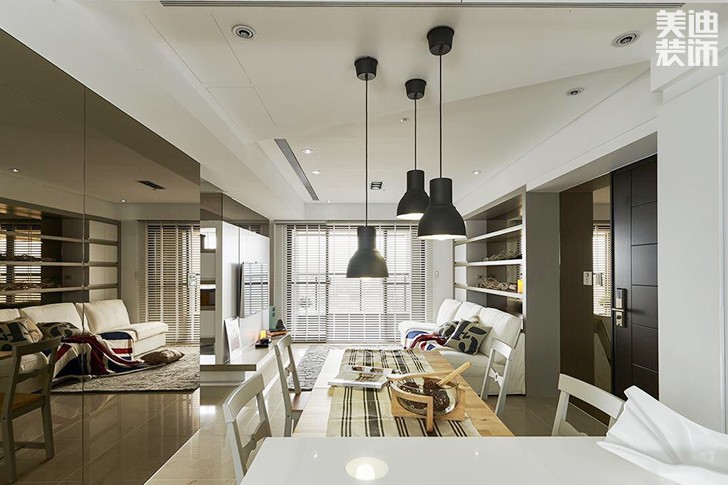 辰河世家110㎡北欧风格-餐厅