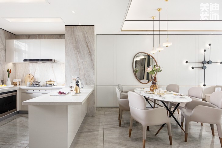 360㎡别墅现代简约效果图-厨房