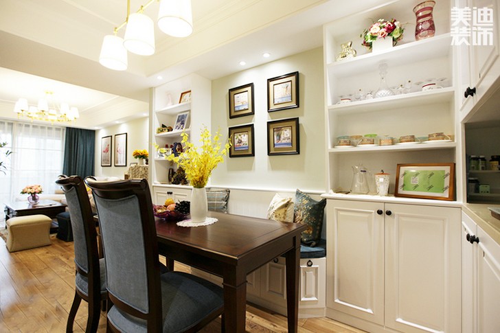 新华名苑80㎡优雅小美风格实拍-餐厅