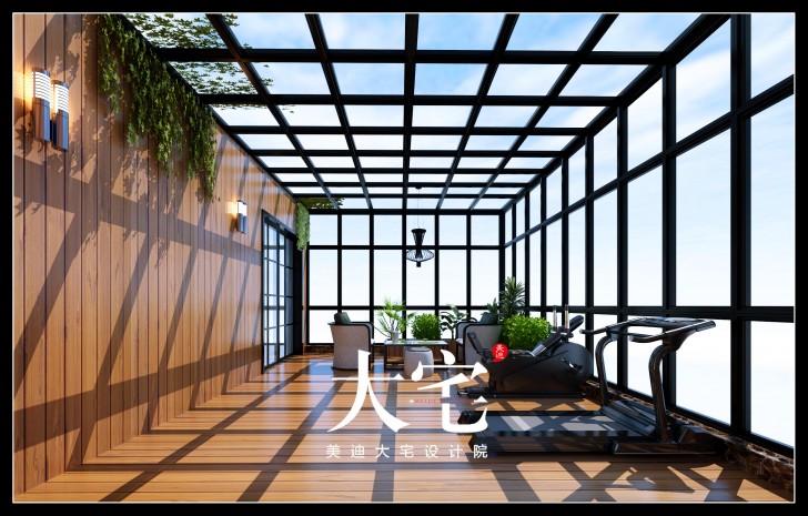 岳阳碧桂园300平米欧式风格装修效果图--运动室