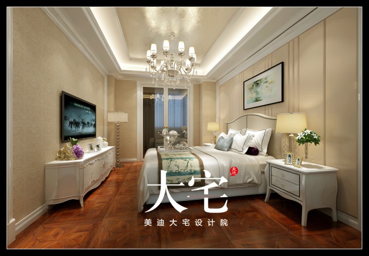 岳阳碧桂园300平米欧式风格装修效果图--卧室